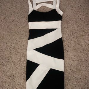 Black and white dress